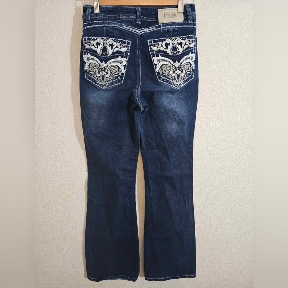 Angel Women's Deep Indigo Boot Cut Jeans - Picture 4 of 9